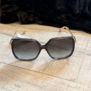 Chloé Aly Combi Square Sunglasses, 60mm
Black and gold
